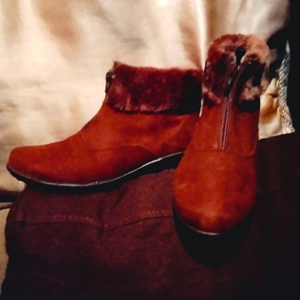 Brown booties